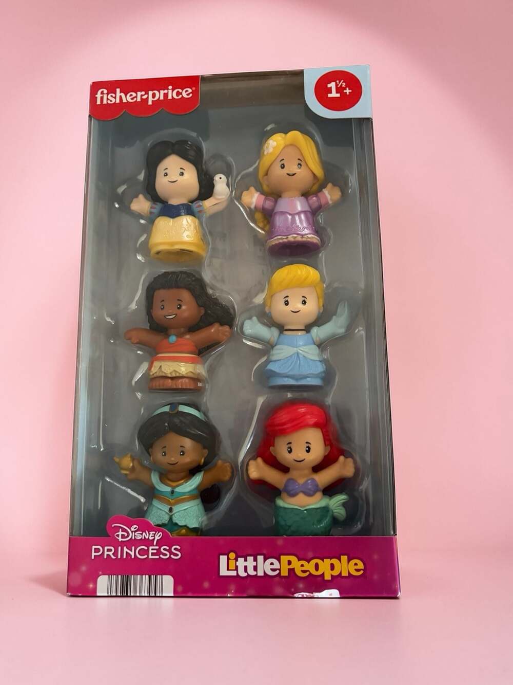 Fisher-Price Little People Disney Princess Figure Pack, Set of 6 Toddler Toys